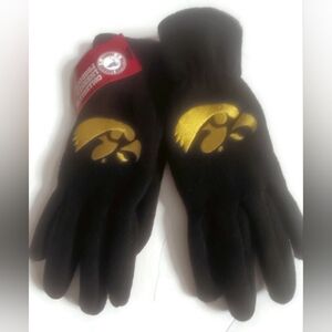 IOWA STATE HAWKEYES, NCAA Women's Fleece Gloves, O/S, Black